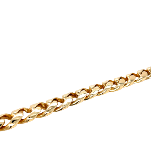 14K Yellow Gold Cuban Link Bracelet