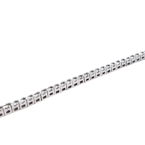 14K White Gold Tennis Bracelet 3ct