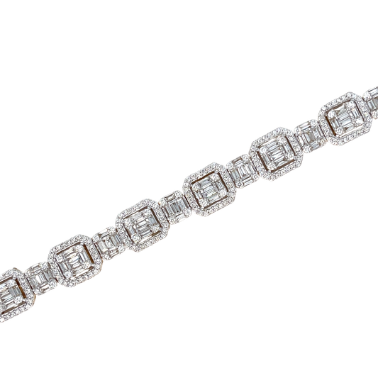 14K Gold Tennis Bracelet 6.05ct
