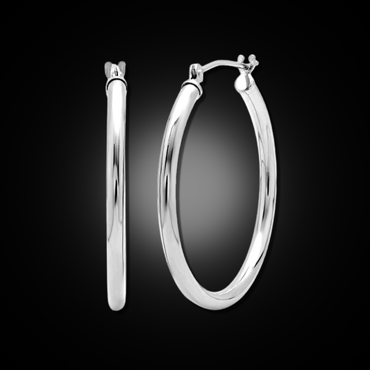 14K Gold Polished Hoops 2.0MM