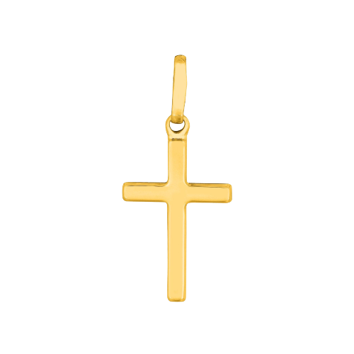 14K Gold Small Flat Cross
