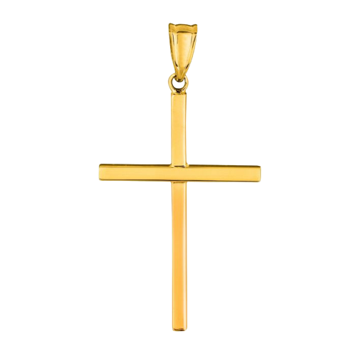 14K Gold Thin Cross
