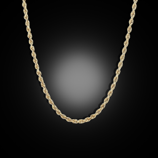 10K Yellow Gold Rope Necklace
