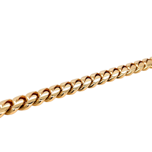 14K VIP Solid Yellow Gold Cuban Bracelet