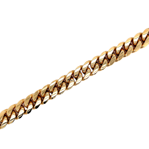 14K VIP Solid Yellow Gold Cuban Bracelet
