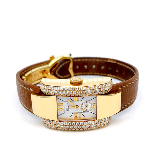 18K Gold Diamond Chopard La Strada Watch