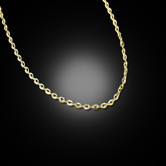 14k Gold Mirror Rolo Necklace