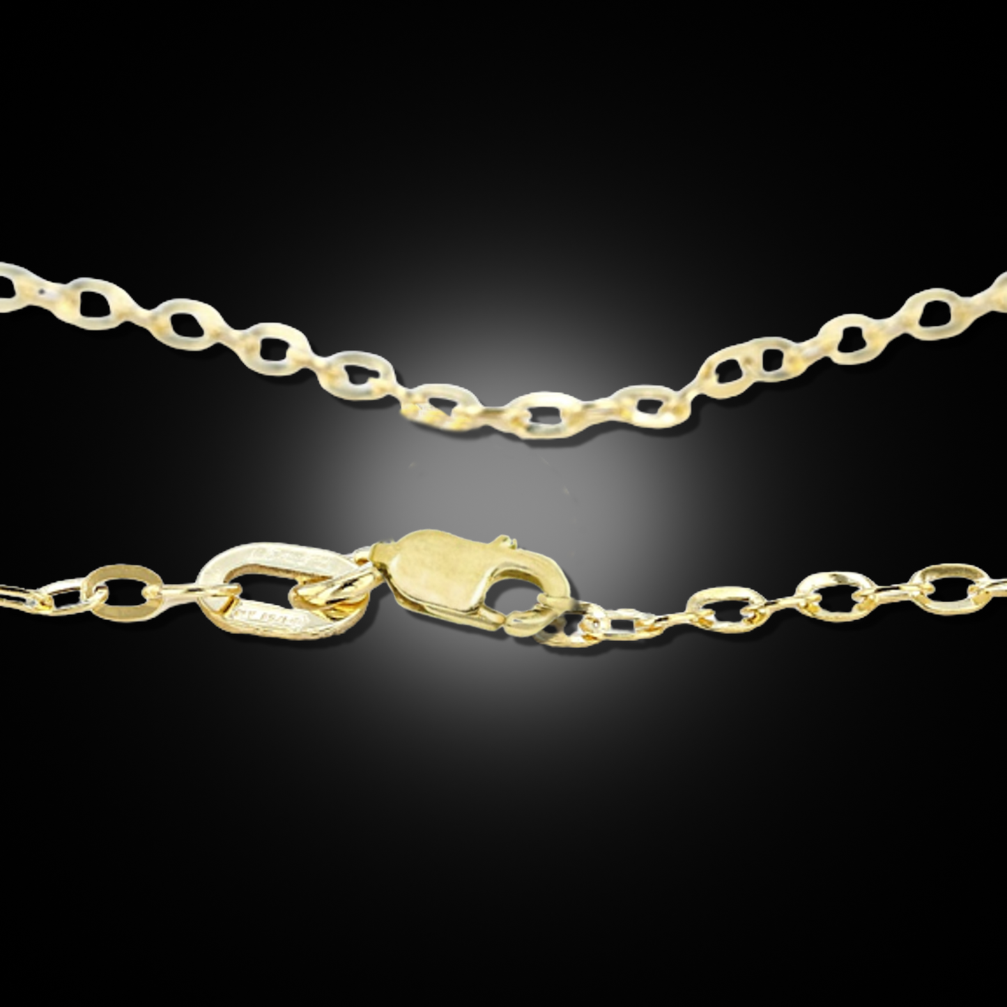 14k Gold Mirror Rolo Necklace