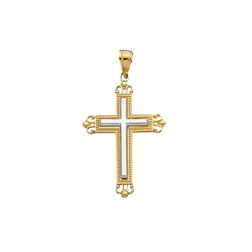 14K Gold Vintage Filigree Cross